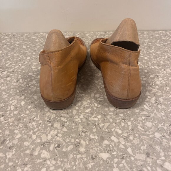 Free People Mont Blanc Asymmetrical Leather Sandal, Brown, Women’s Size 9.5 EUC - Picture 8 of 9